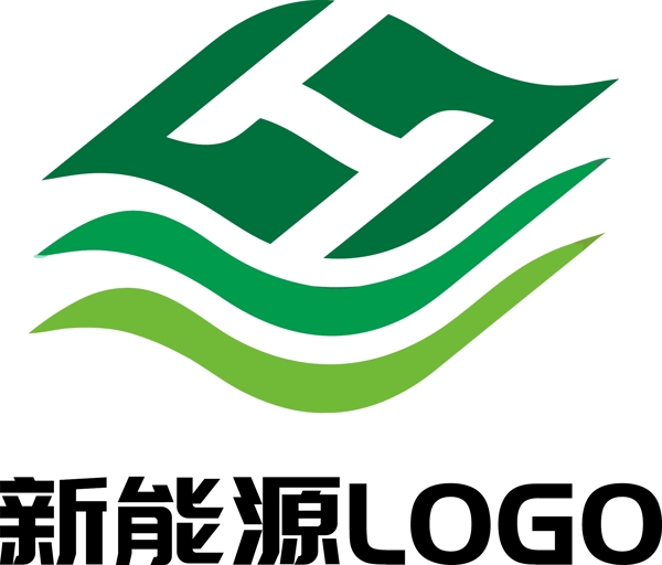 新能源绿色环保科技企业LOGO原创设计