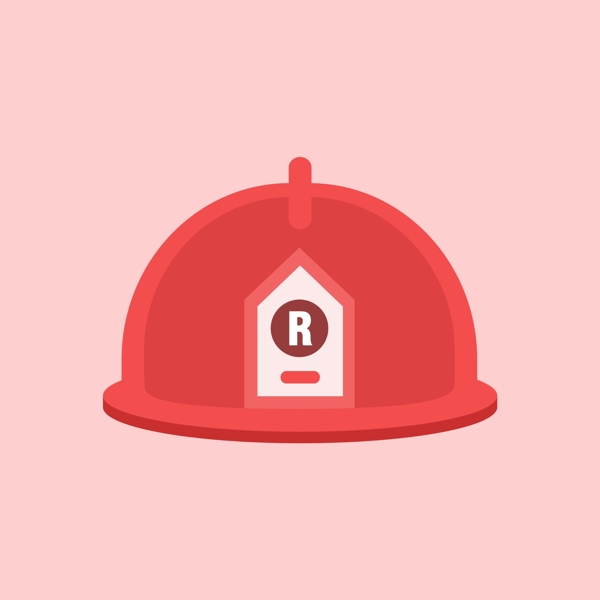 粉色安全帽logo安全帽icorn图标