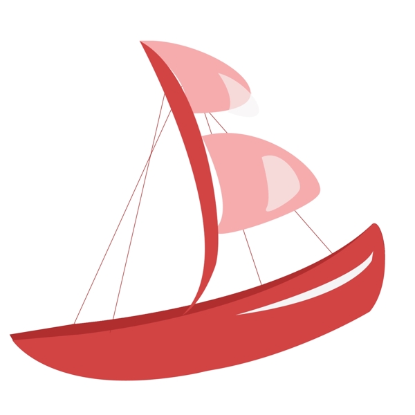 红色交通帆船