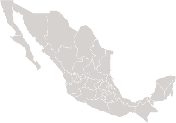 墨西哥矢量地图