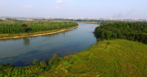 村口的小河流