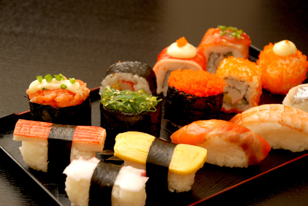 日本寿司美味摄影图片