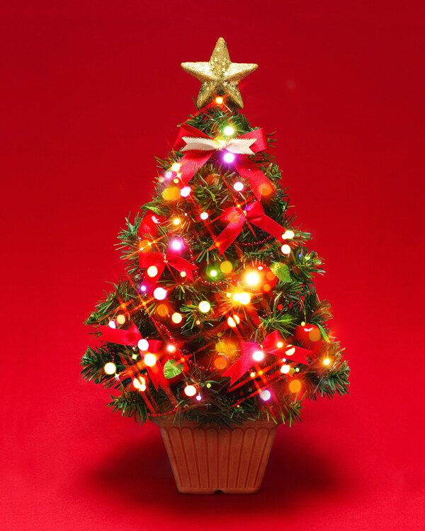 发光圣诞树素材图片