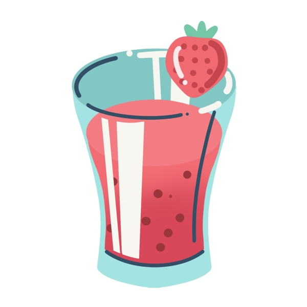 夏季饮料草莓汁