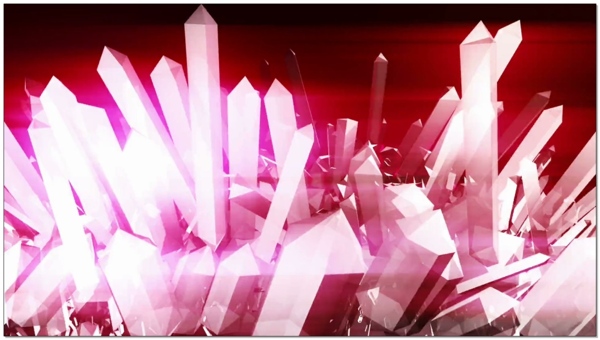 粉红水晶花圣诞节主题视频素材