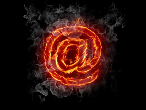 燃烧的邮箱符号图片