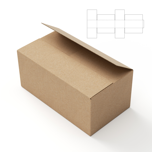 长方形包装盒展示图