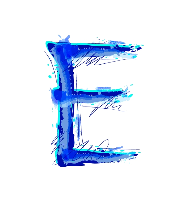 大写字母E模板视频
