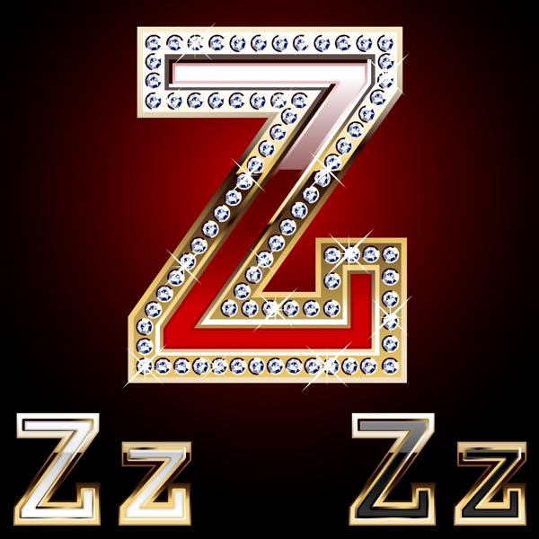 钻石Z字母素材