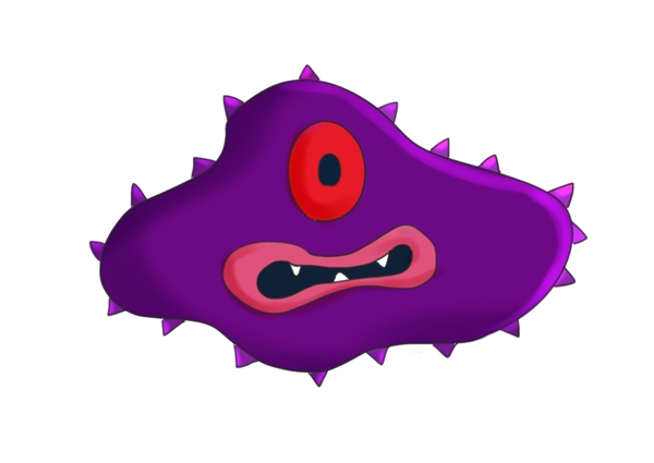 独眼紫色细菌插图