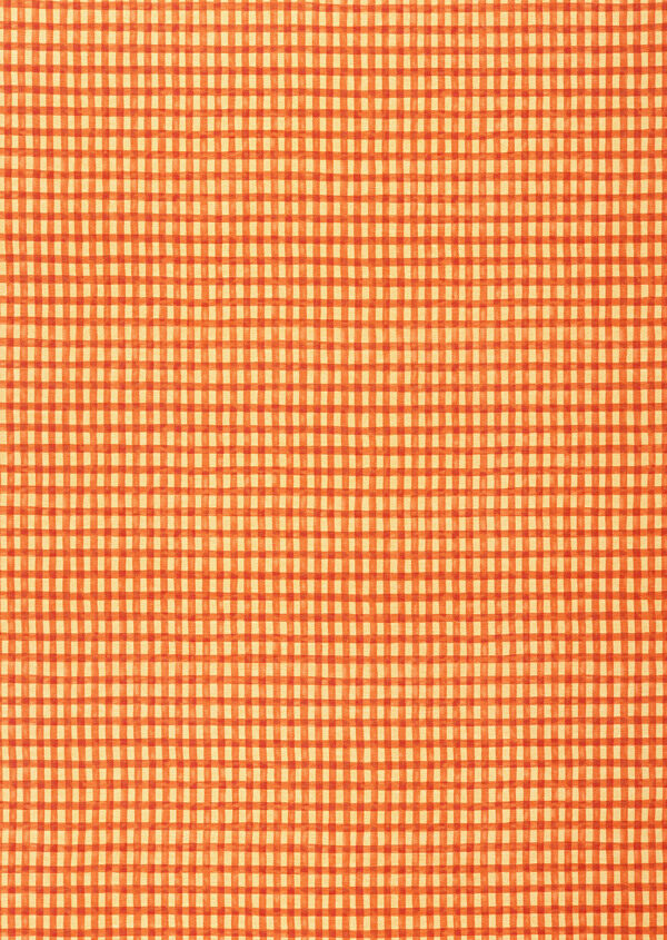 橙色小格子布纹壁纸图片
