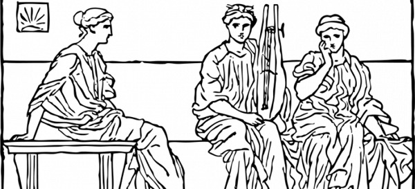 罗马的浮雕画矢量图