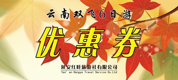 旅行社优惠券