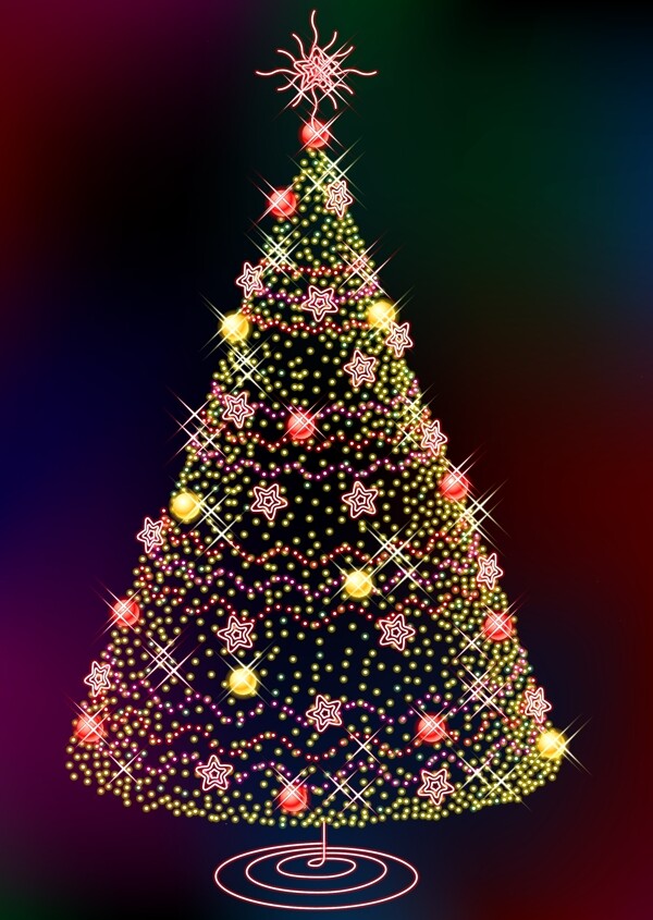 精品发光圣诞树