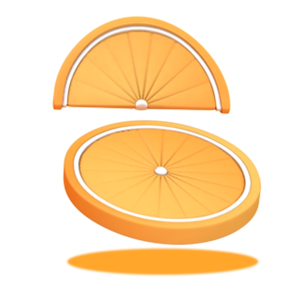 黄色的橙子免抠图