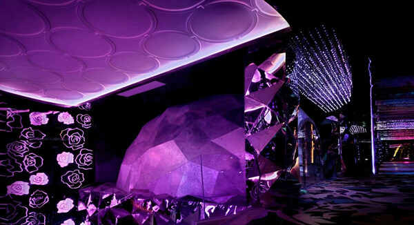 粉紫大气商业空间ktv效果图设计图片