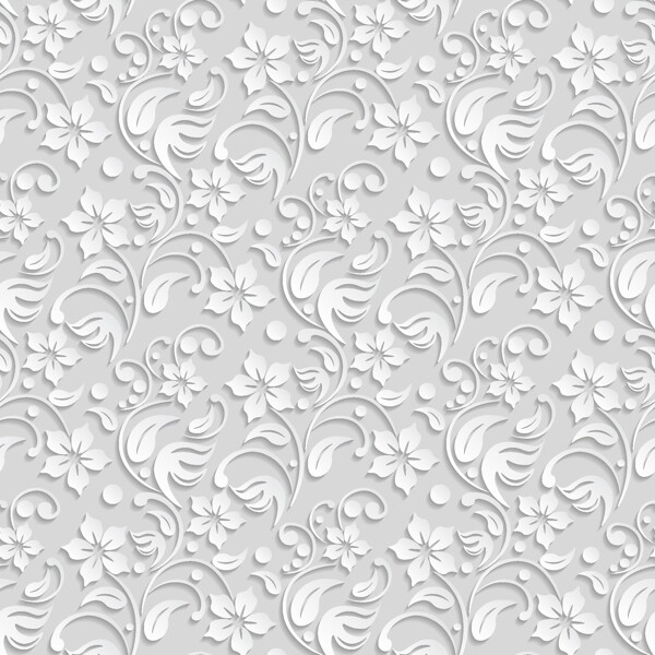 白色花纹装饰图案背景