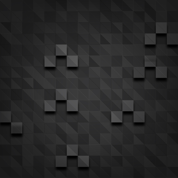 黑色晶体格像素背景素材