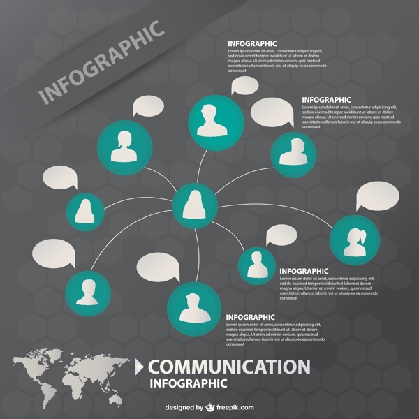 通信信息图矢量