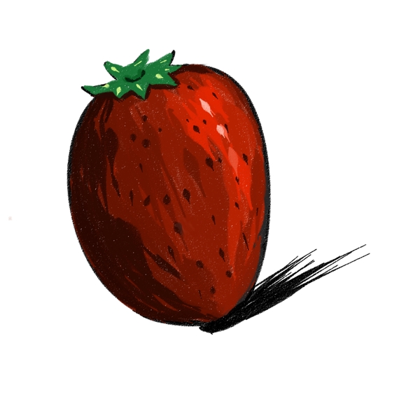 炫彩卡通水果草莓
