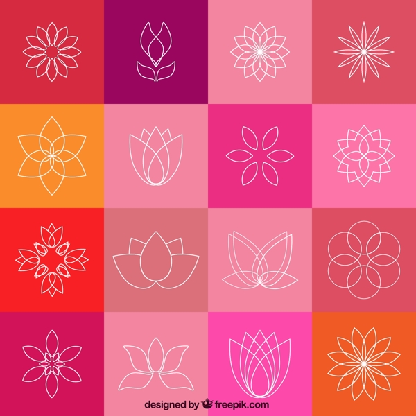抽象花卉图标