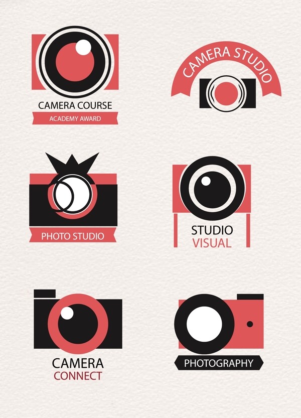 红色创意照相机设计