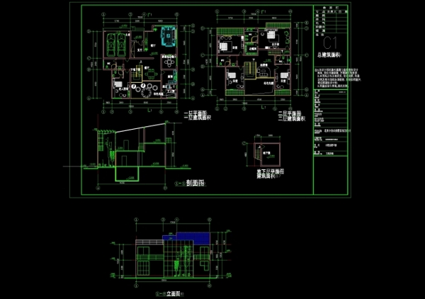 别墅建筑平面CAD图纸