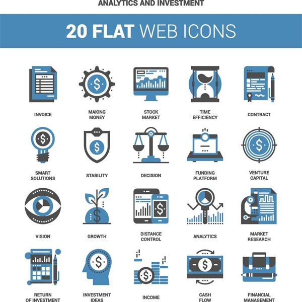 金融商务图标