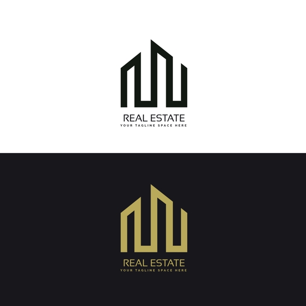 创意的房地产标志logo素材