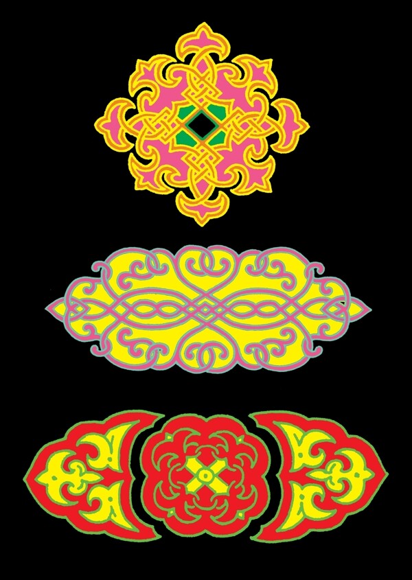 蒙古族纹饰图片