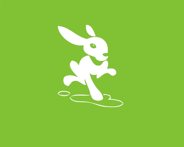兔子元素创意标志