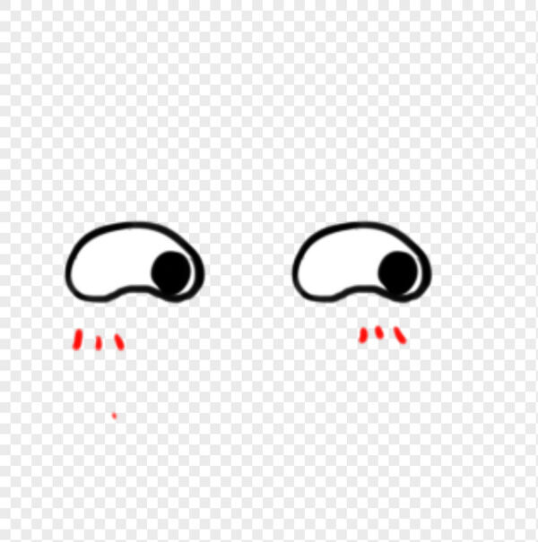 手绘卡通坏笑弯弯大眼睛红脸蛋表情包