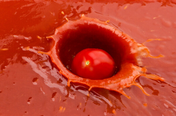 蕃茄汁里面的西红柿
