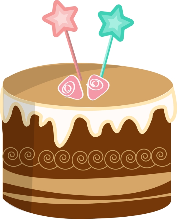 生日蛋糕五角星