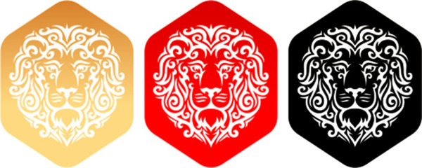 狮子标志logo设计