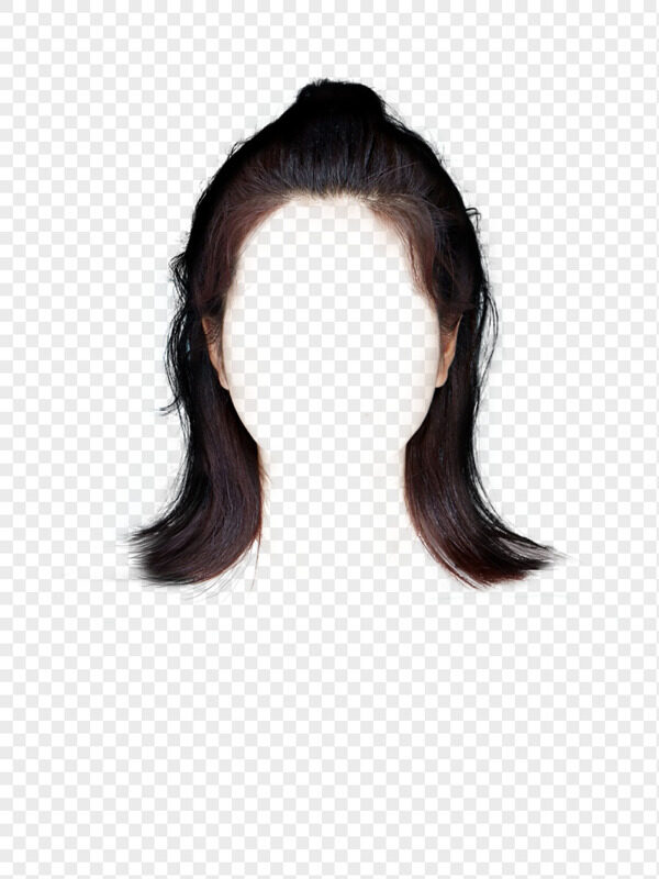 短发半丸子头齐肩无刘海椭圆脸型设计发型头发元素