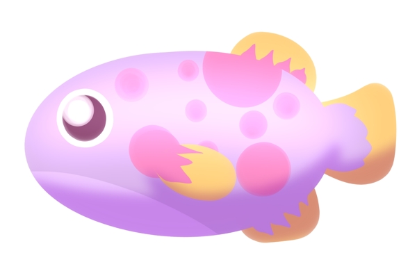 粉色鱼类动物