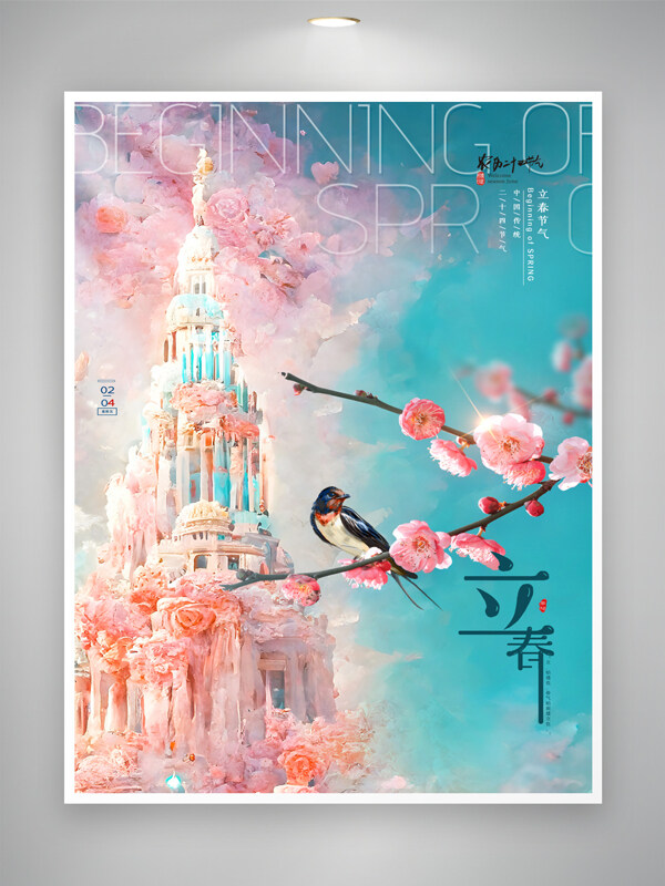 传统立春节气营销活动海报图片
