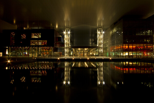 商务楼夜景图片