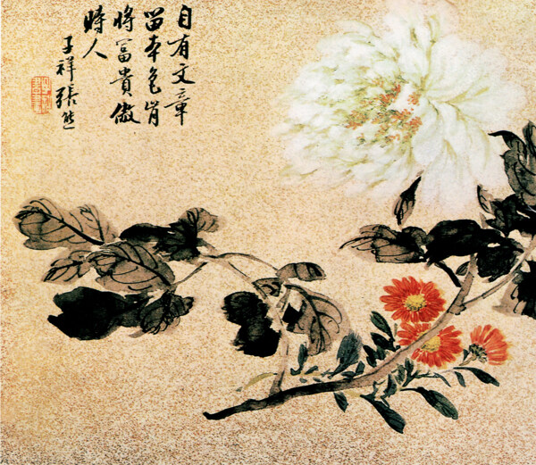 花卉图b花鸟画中国古画0563