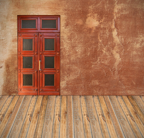 复古门窗木质背景图片