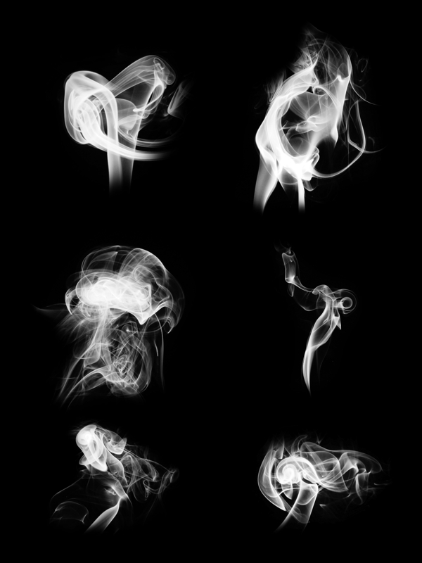 白色烟雾缥缈雾蒙蒙简约装饰元素设计