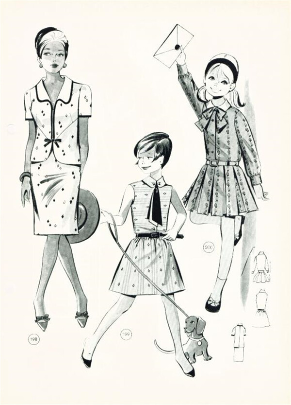 三款女装设计效果图