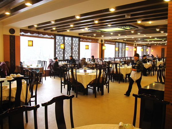 中式餐馆大厅设计图片