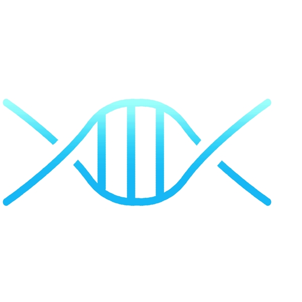 可爱蓝色DNA矢量图
