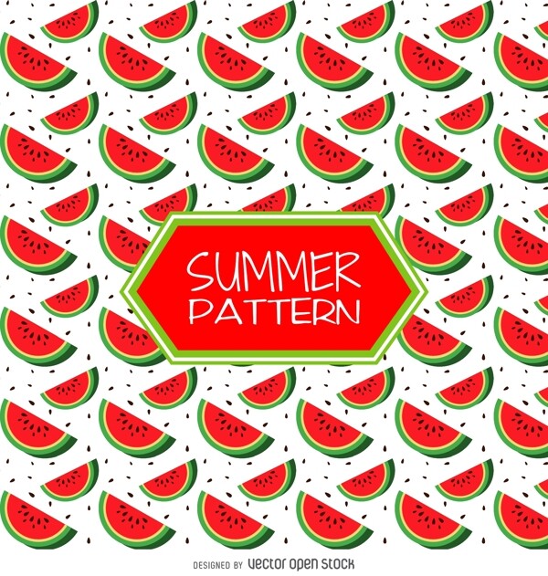 夏天草莓图案