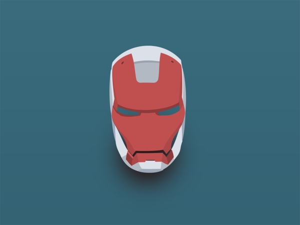 钢铁侠面具icon图标设计