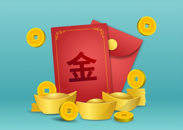 中国新年元宝图片