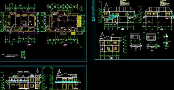 别墅全套建筑施工图